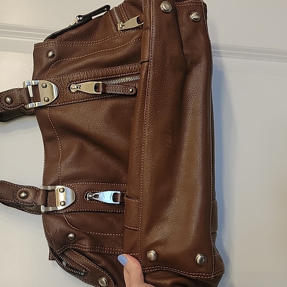 Soft buttery leather handbag by b. Makowski - Picture 5 of 7